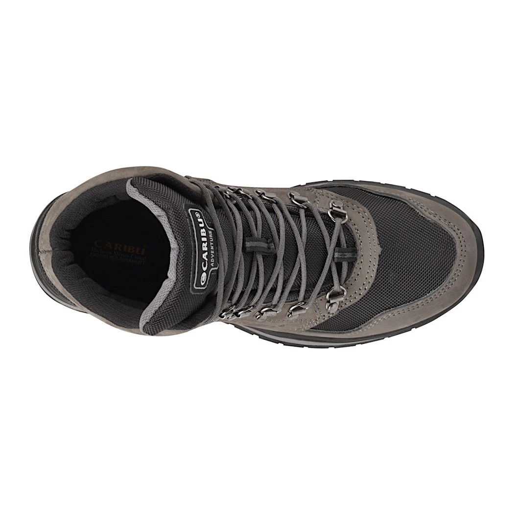 BOTINES CASUALES PARA CABALLERO CARIBU 331 GAMUZA GRIS - Image 4