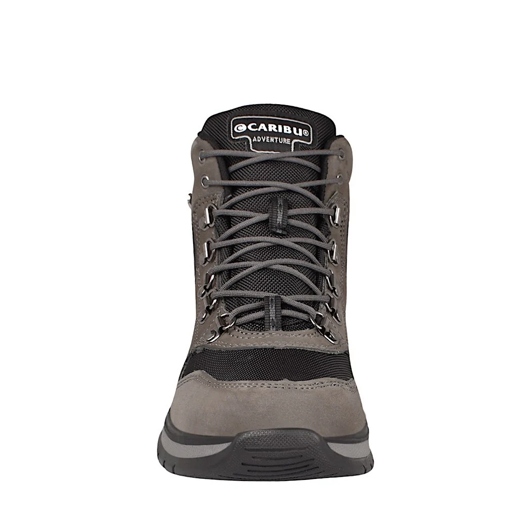 BOTINES CASUALES PARA CABALLERO CARIBU 331 GAMUZA GRIS - Image 5