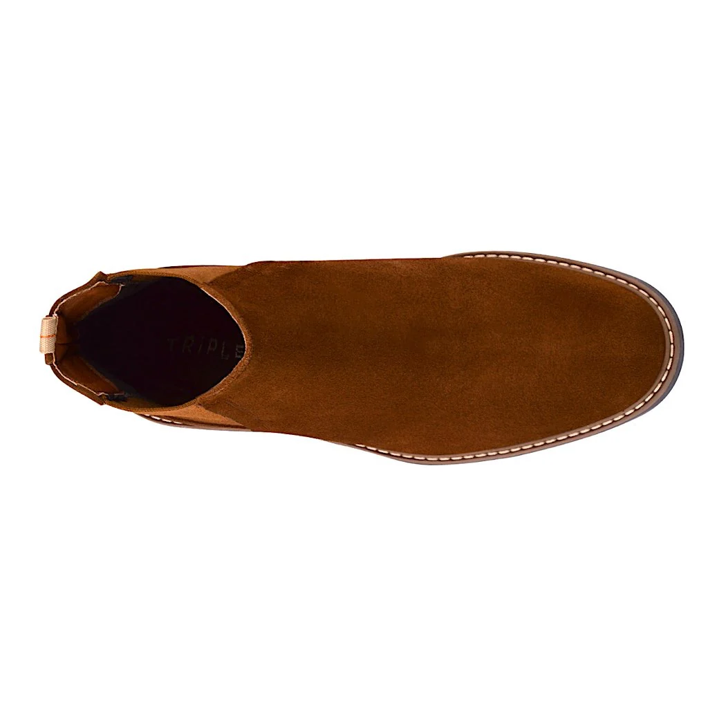 BOTINES CABALLERO TRIPLES 35800 GAMUZA CAFÉ - Image 4