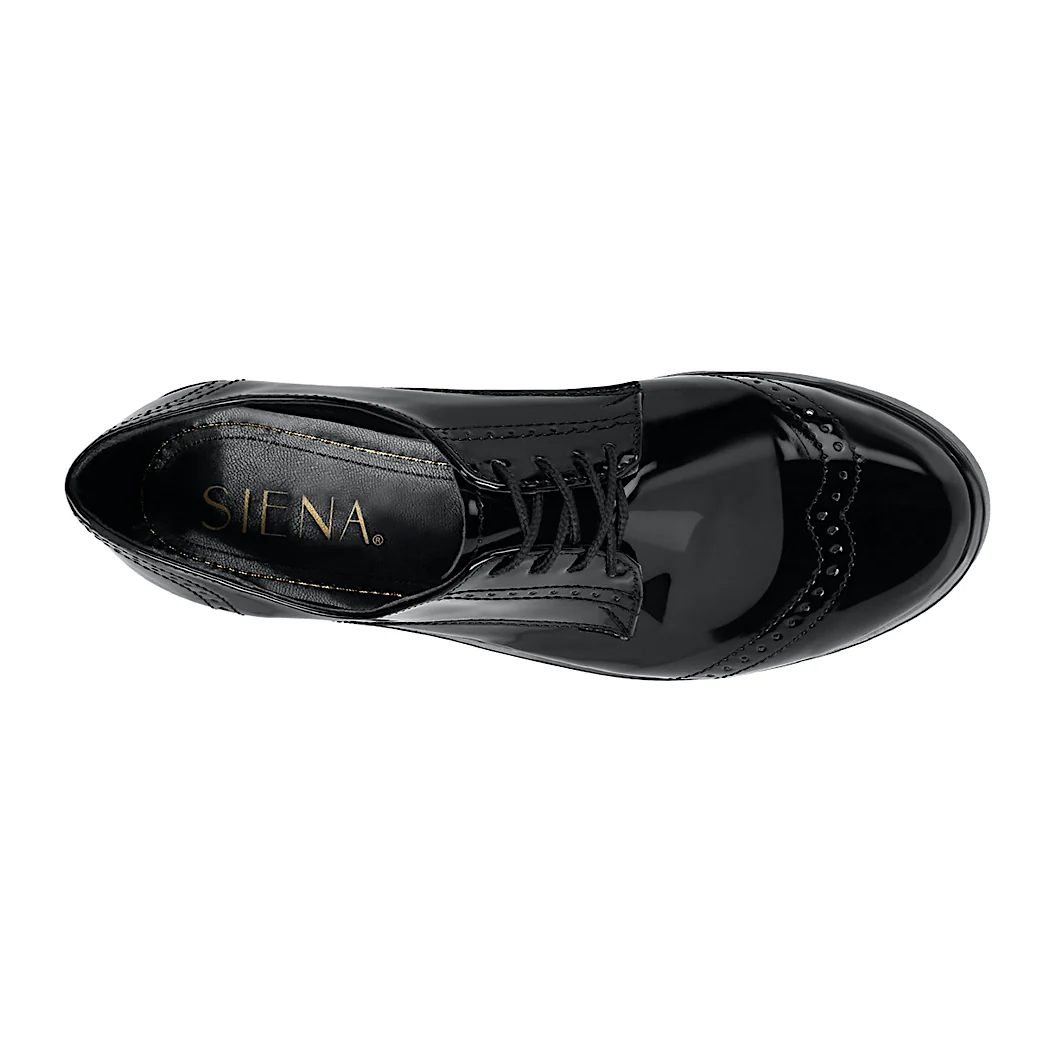 ZAPATOS OXFORD DAMA SIENA 4023 CHAROL NEGRO - Image 4