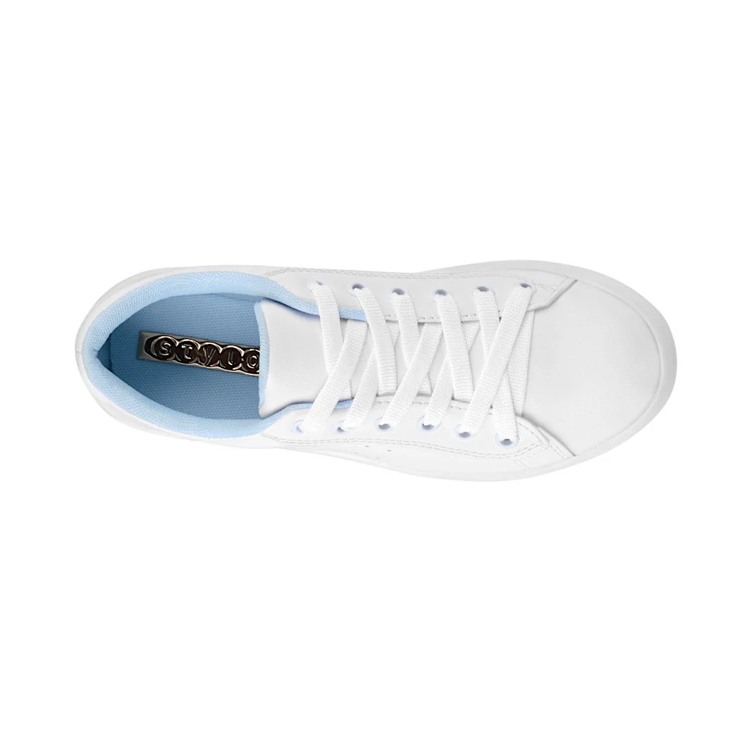 TENIS CASUALES DAMA STYLO 7088 SIMIPIEL BLANCO - Image 4