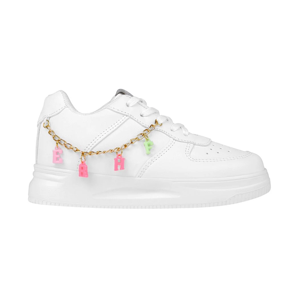 TENIS CASUALES NIÑA MISS PINK CROACIA SIMIPIEL BLANCO - Image 5